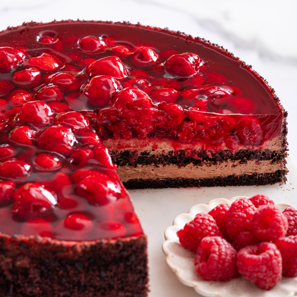 Čokomalinový dort Ollies